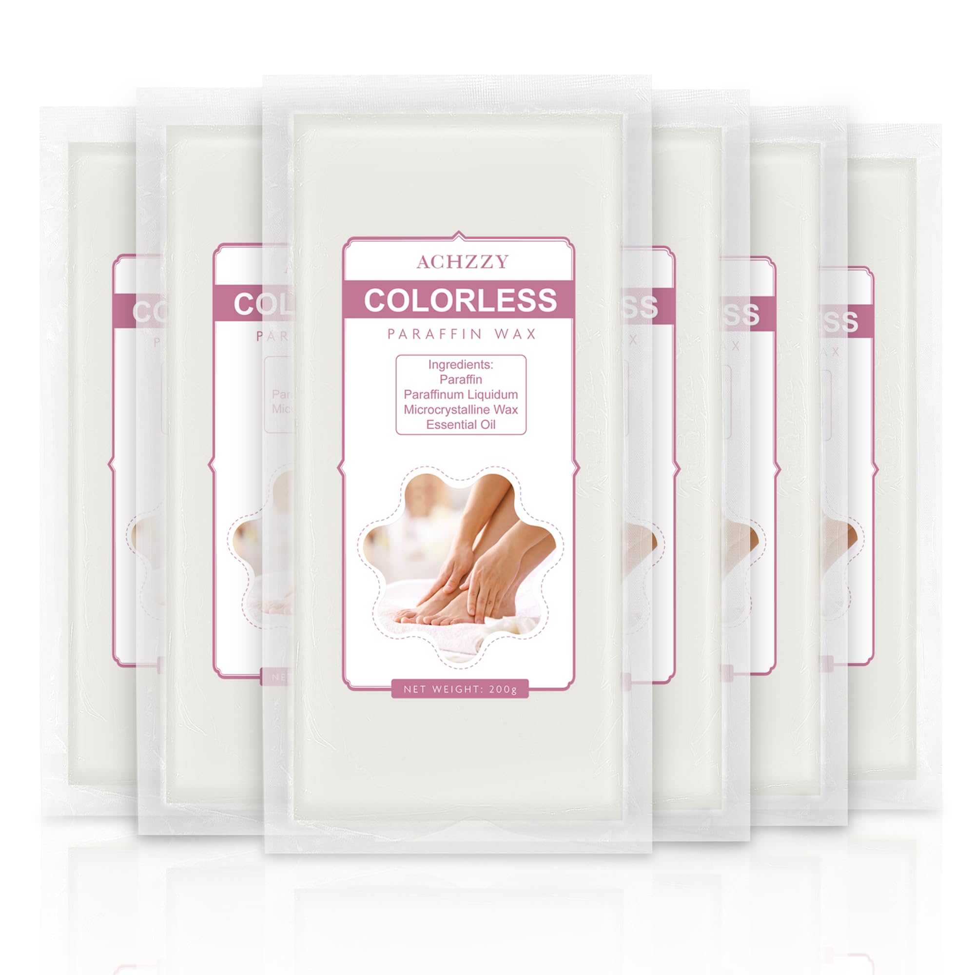 Achzzy unscented paraffin wax refills for hands and feet deliver deep hydration.