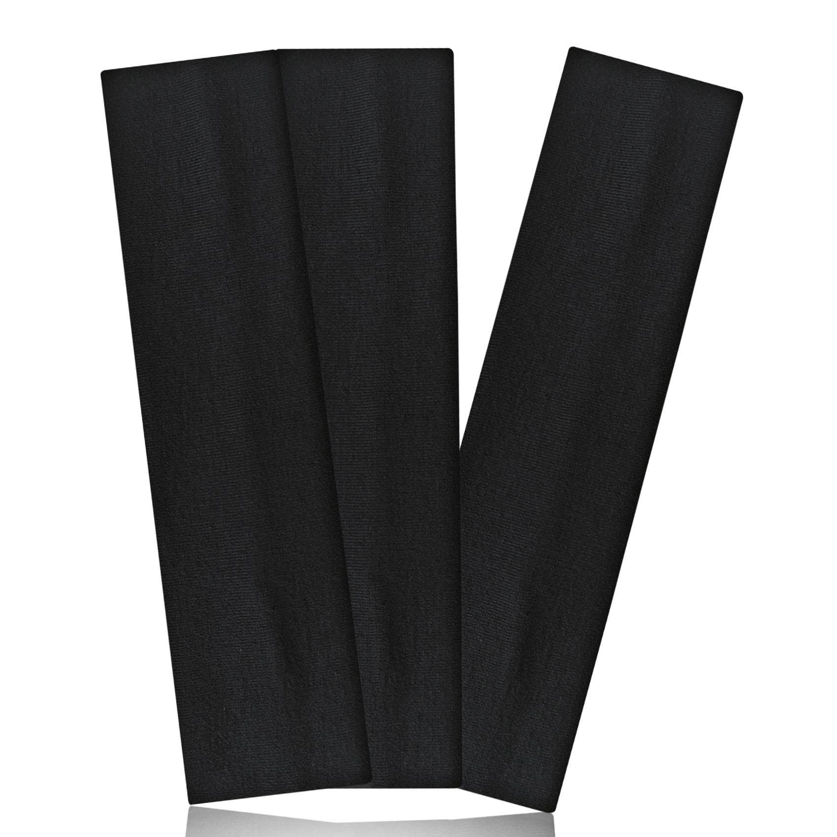 Aclovcy black headband with soft cotton blend for comfortable daily wear.