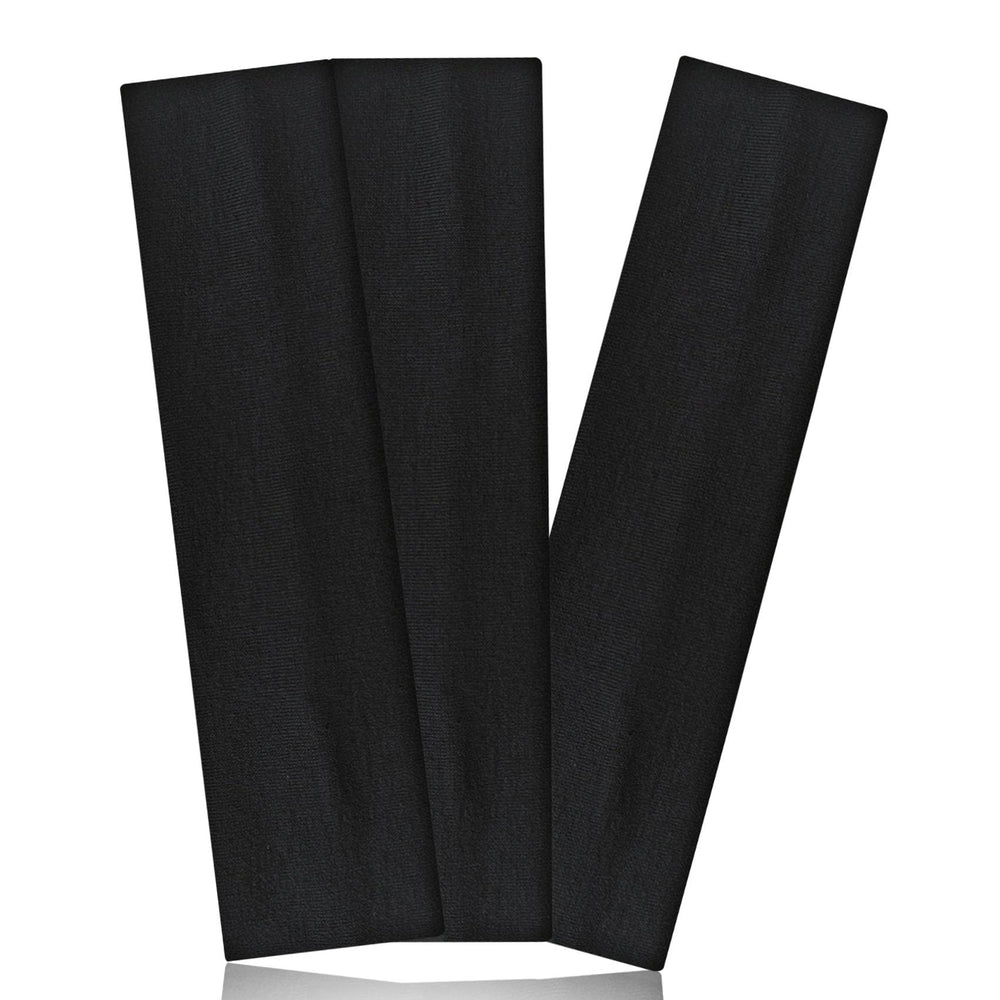 Aclovcy black headband with soft cotton blend for comfortable daily wear.