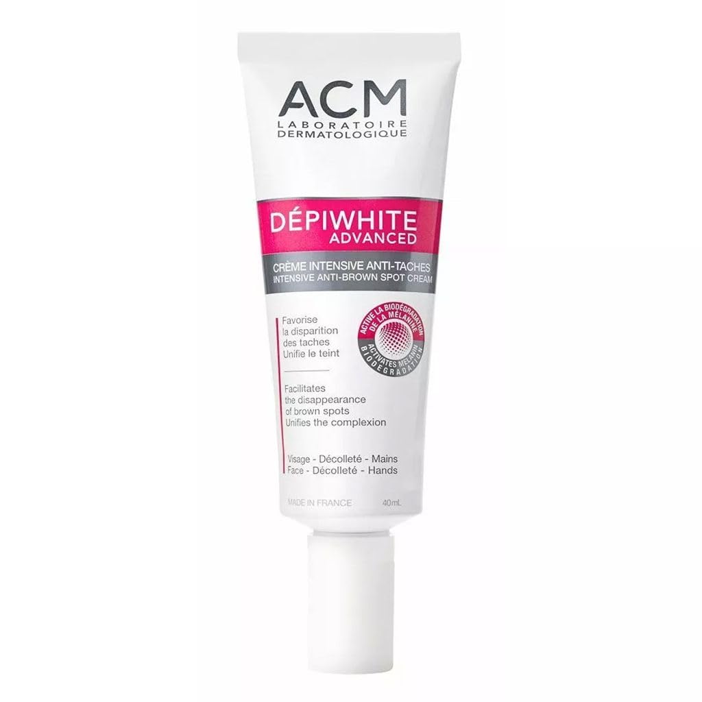 ACM Depi White 40ml tube packaging with brand logo for easy daily use
