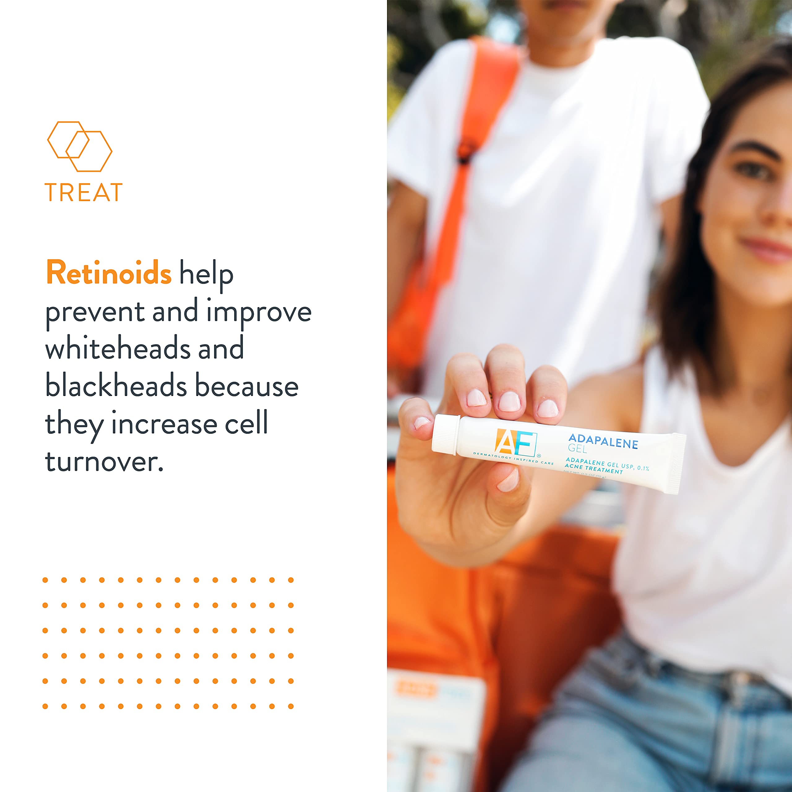AcneFree Adapalene Gel 0.1% ayuda a limpiar poros y puntos negros