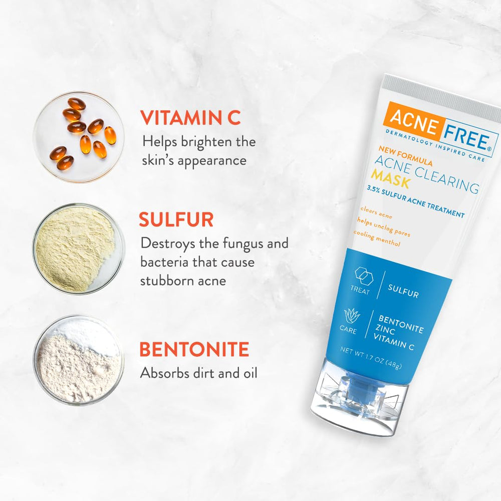 AcneFree Absorbe aceite facial para sensación de frescura.