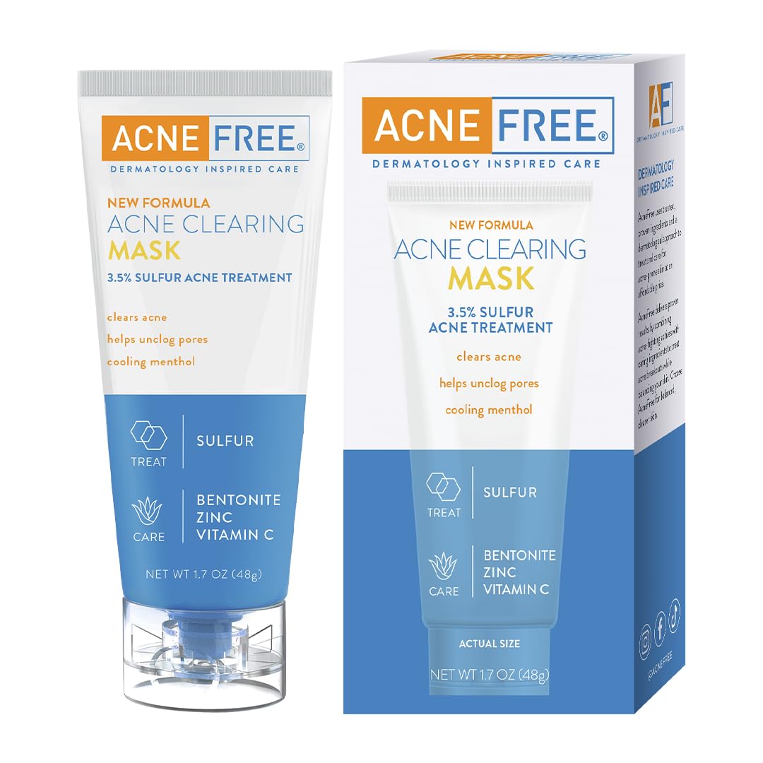 AcneFree Mascarilla de azufre 3,5% para desincrustar poros y controlar grasa.