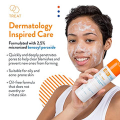 AcneFree Oil-Free Cleanser foaming on hand demonstrates gentle cleansing
