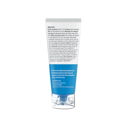 AcneFree Uso diario de mascarilla para equilibrio de piel.