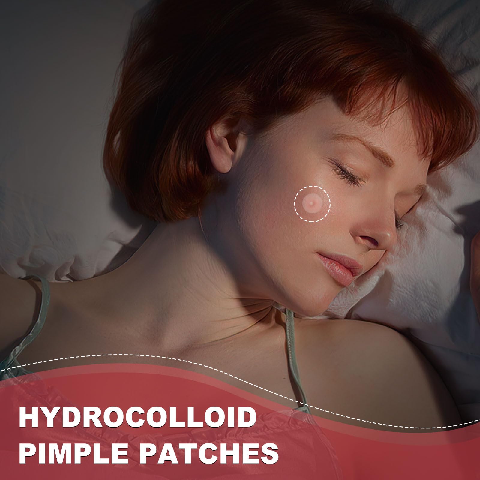 AcneGo invisible patch under makeup stays discreet and comfortable.