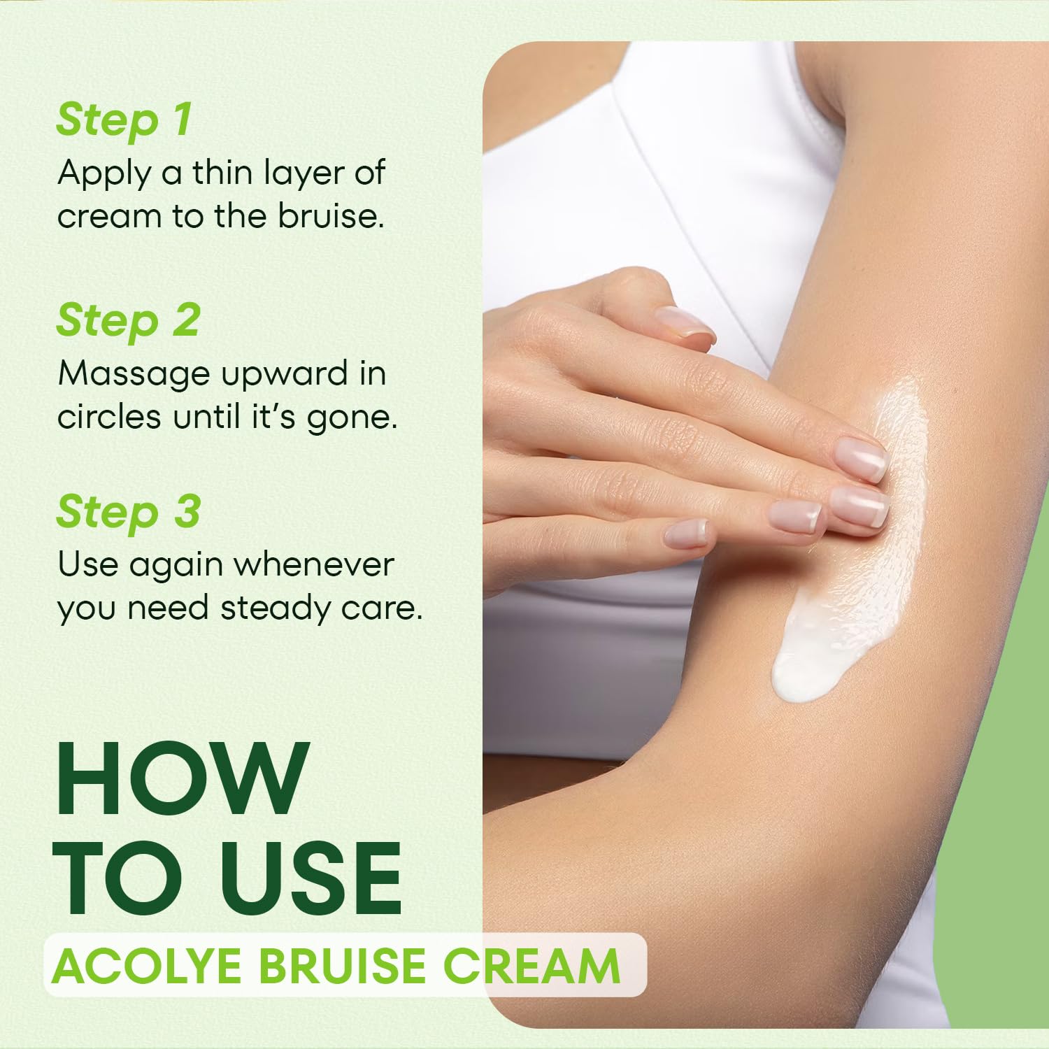 Ingredientes naturales de la Crema Acolye Arnica para piel protegida.