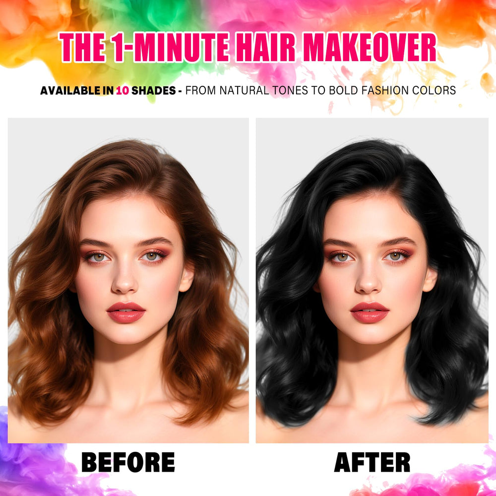 Acomler fast-dry finish helps styles hold without smudging.