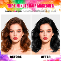 Acomler fast-dry finish helps styles hold without smudging.