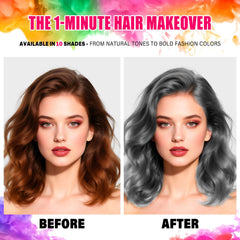 Acomler wash-out formula makes color easy to rinse