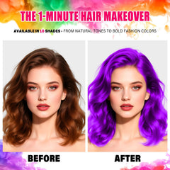Washable color washes out with shampoo from hair