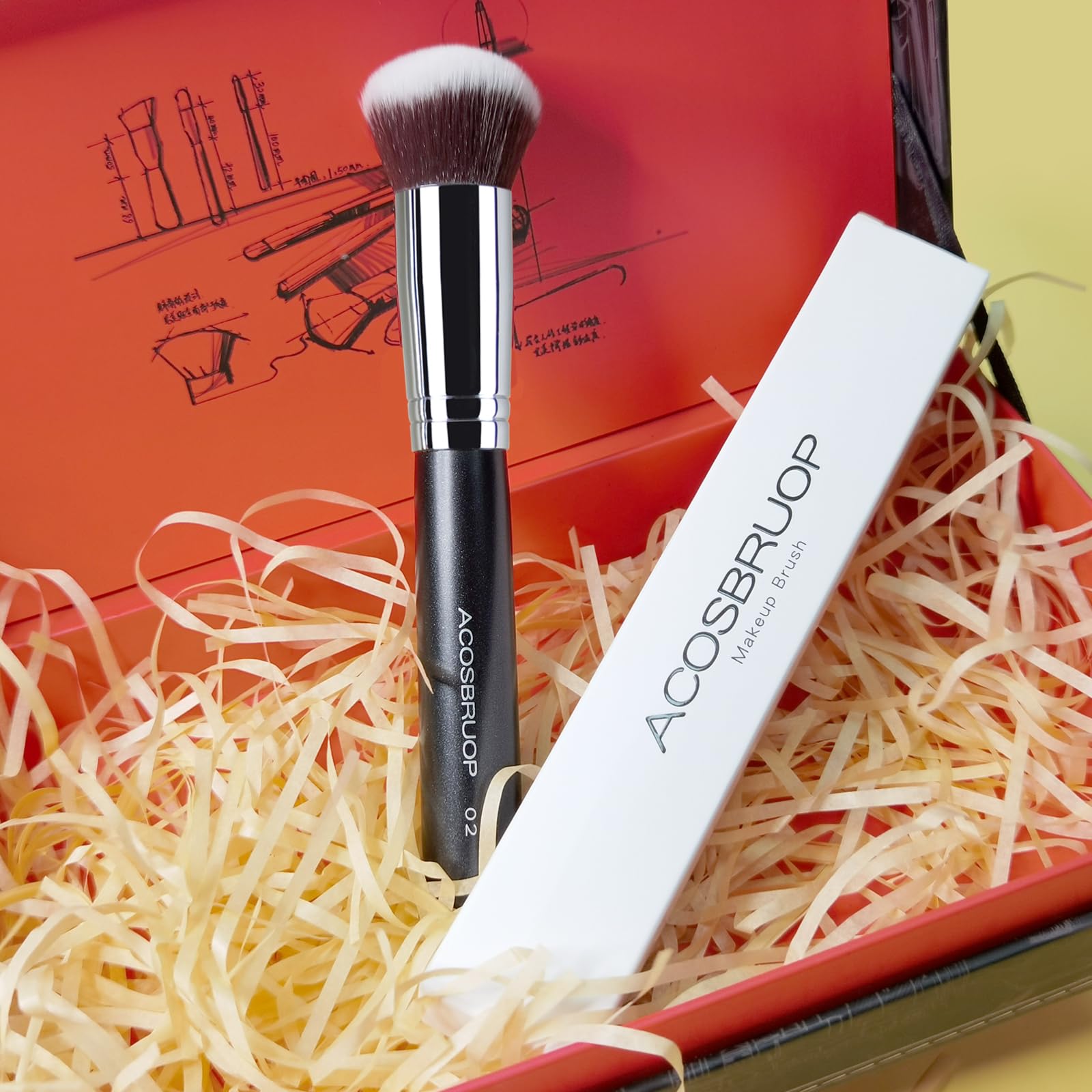 ACOSBRUOP 100% synthetic fibres ensure animal-free tools