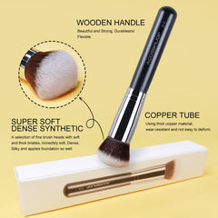 ACOSBRUOP no-shedding design keeps bristles intact during daily makeup