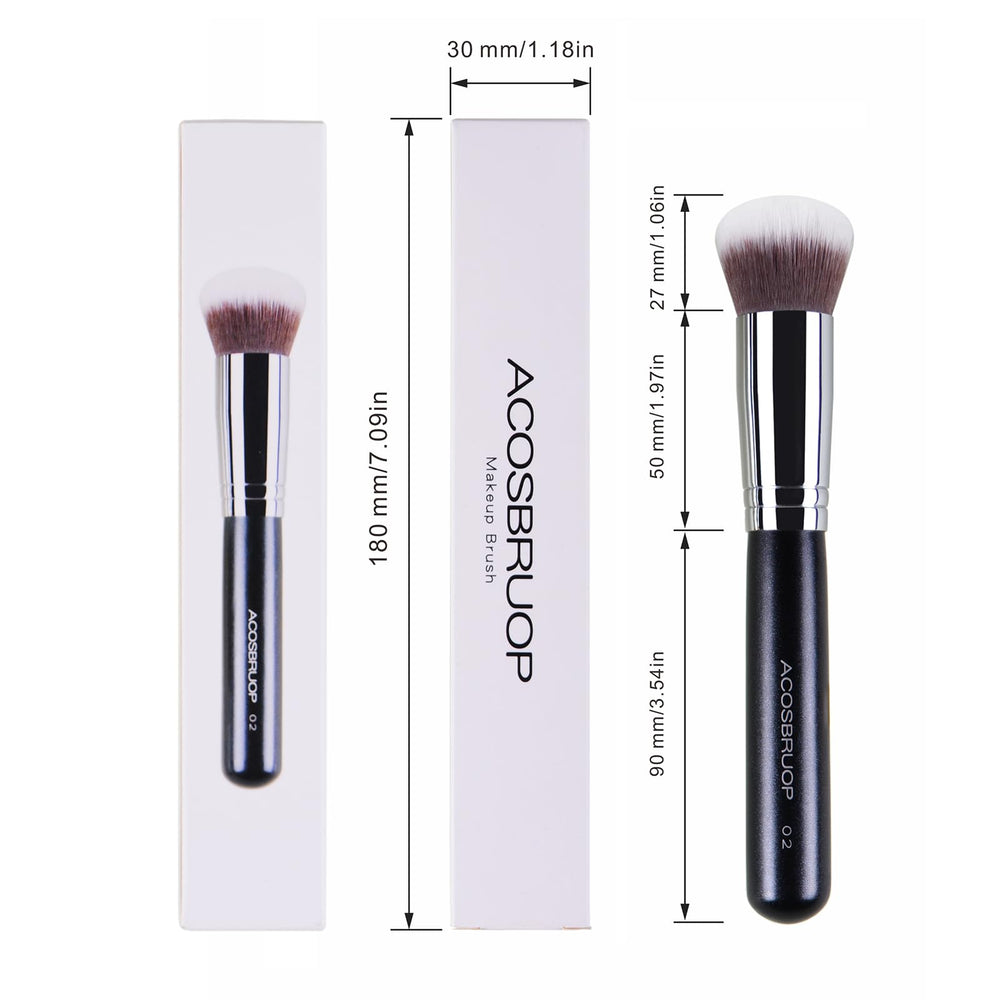 ACOSBRUOP round-top kabuki brush blends liquids and powders for even coverage