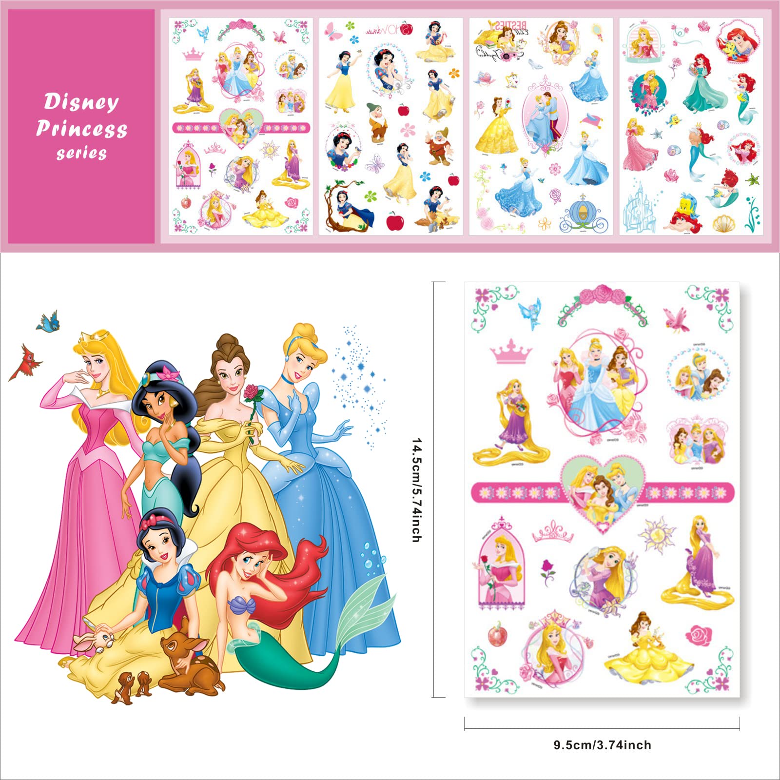ACSAUMMY diseños de princesas brillantes para juegos y disfraces.
