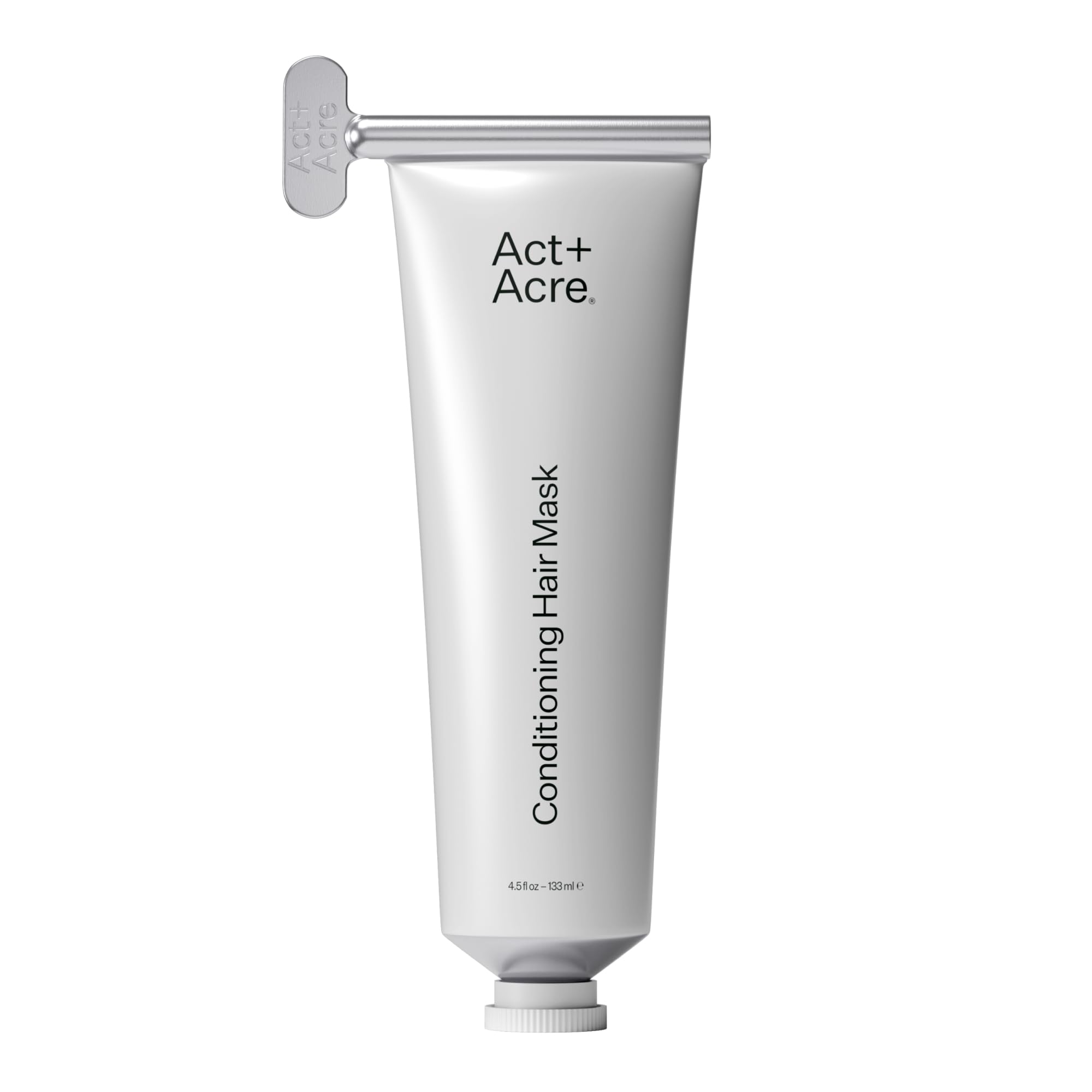 ACT+ ACRE Restorative Conditioning Hair Mask bottle delivering hydrating care for dry hair.