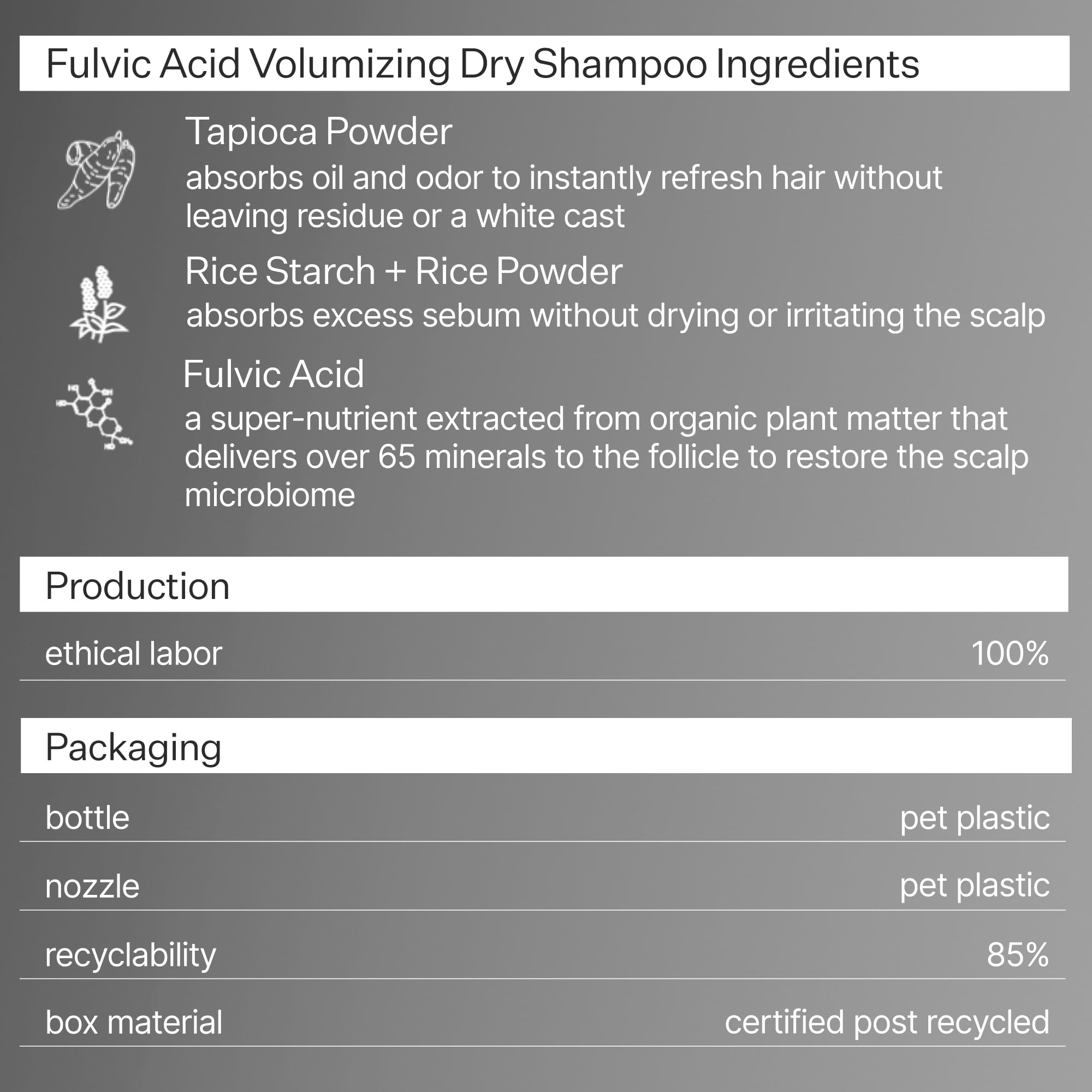 ACT+ ACRE unscented formula suitable for all hair types