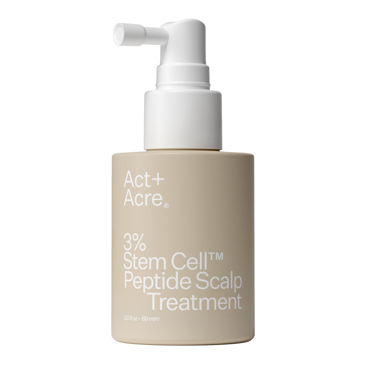 ACT+ ACRE bottle on shelf highlighting fragrance free vegan formula