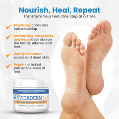 Brocha exfoliante de Revitaderm mejora la eliminación suave de piel áspera.