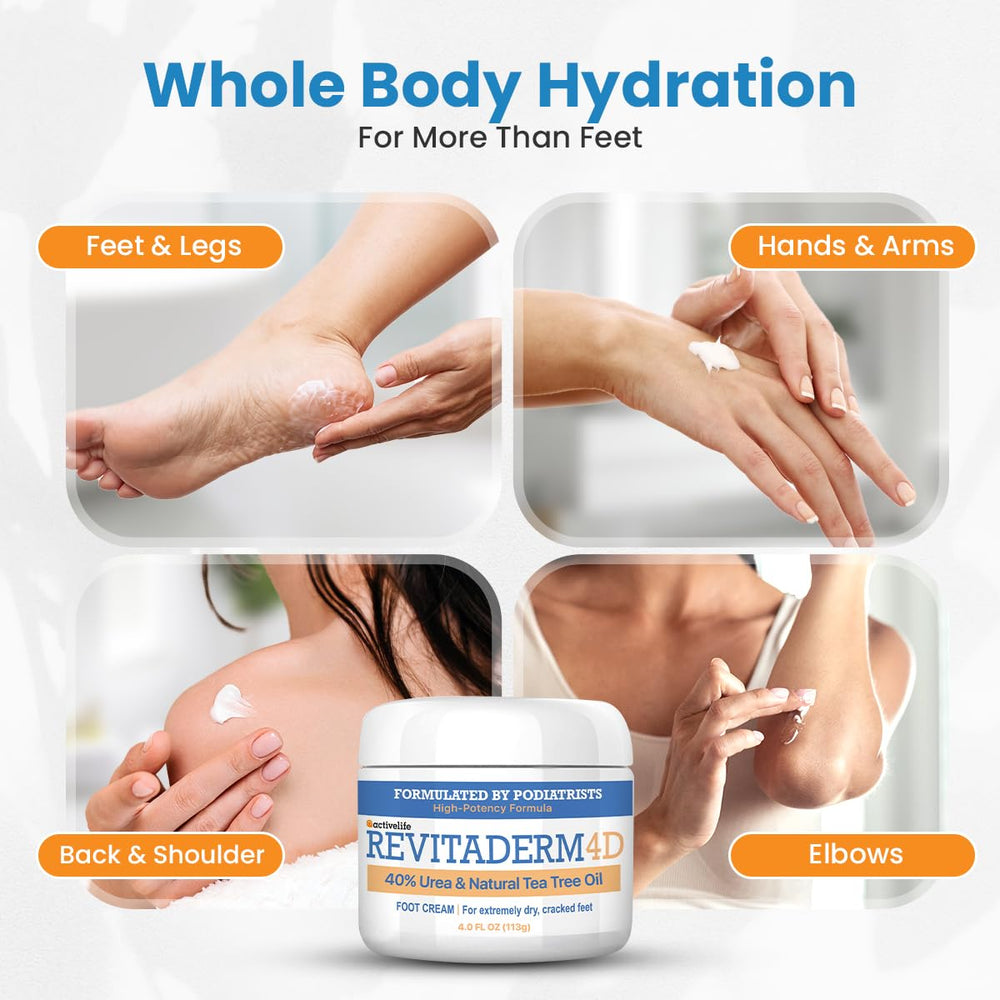 Empaque de Revitaderm hecho en EE. UU. para calidad y confianza.