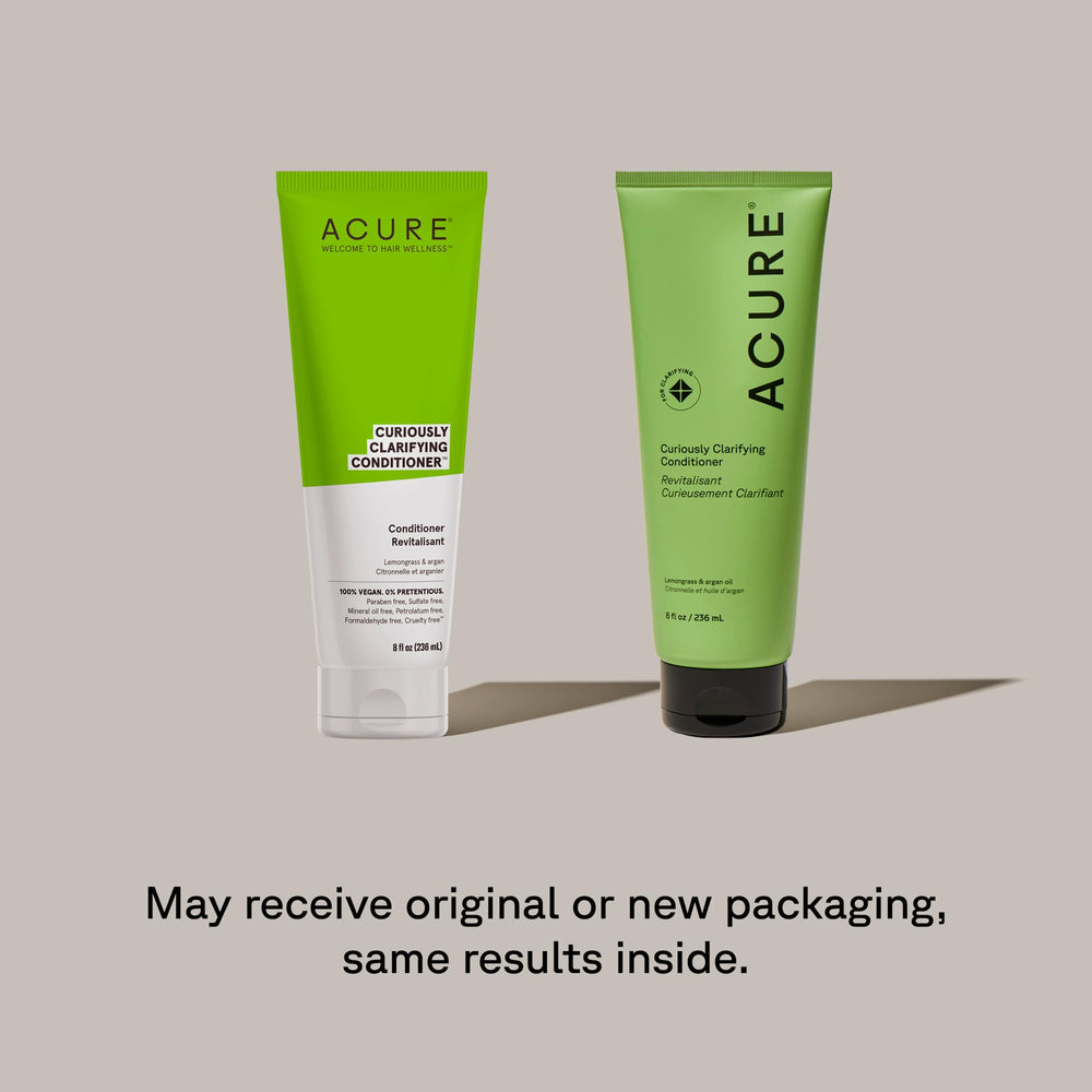 Acure acondicionador con hierba de limón y aceite de argán, aroma purificante