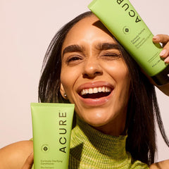 Acure acondicionador textura ligera en cabello, cabello sin pesadez