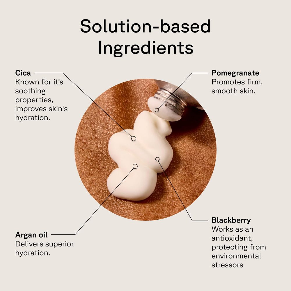 Aplicación diaria de Acure Brightening Day Cream para rostro y cuello.