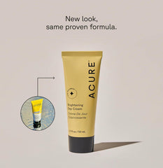 Crema de día Acure, textura ligera y absorción rápida.