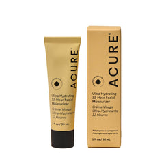Acure crema facial Ultra Hidratante en frasco, hidratación de larga duración para piel seca