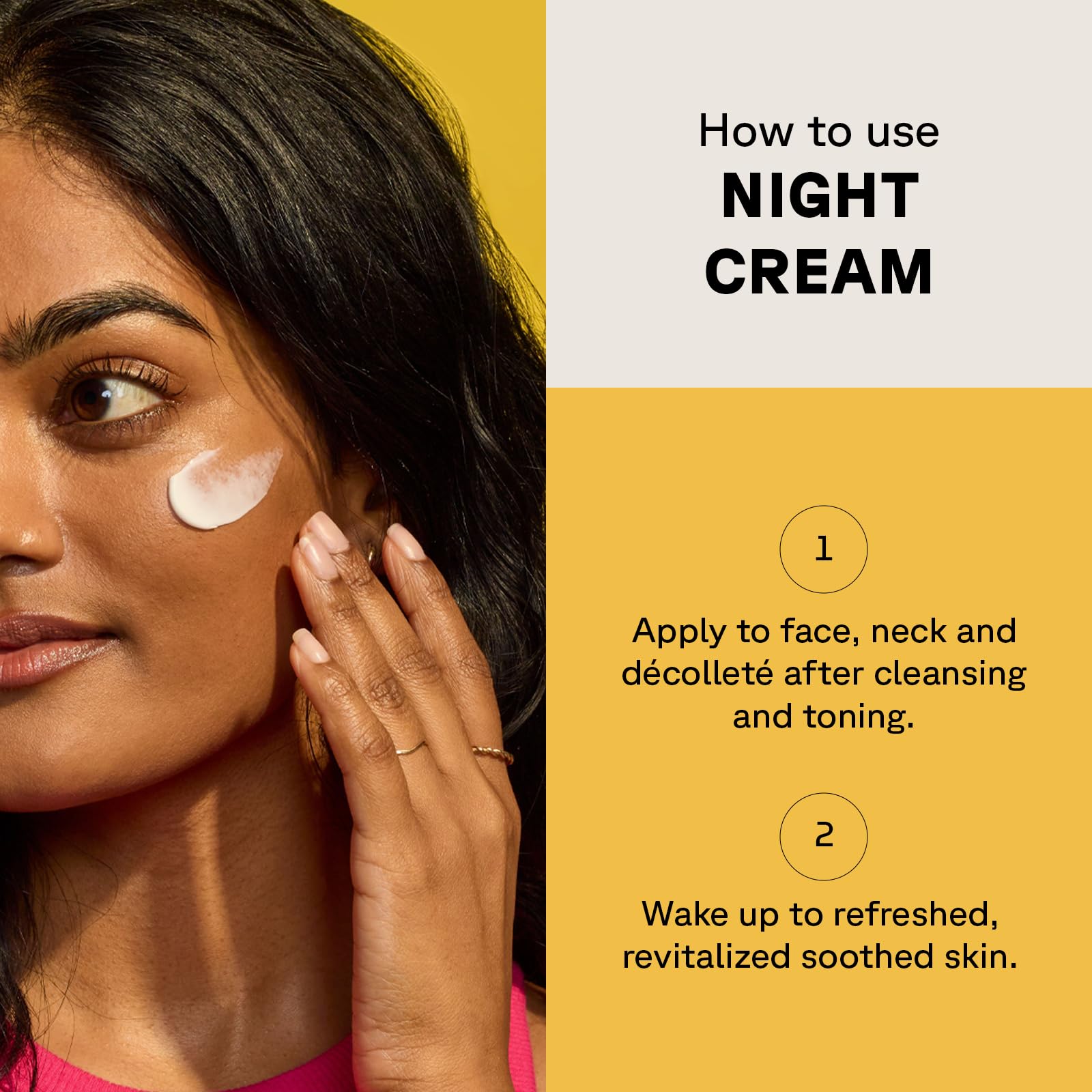 Acure crema noche apta para piel de todo tipo, hidratación equilibrada