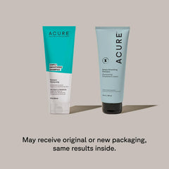 Acure Simply Smoothing Conditioner bottle highlights hydration for soft, manageable hair.