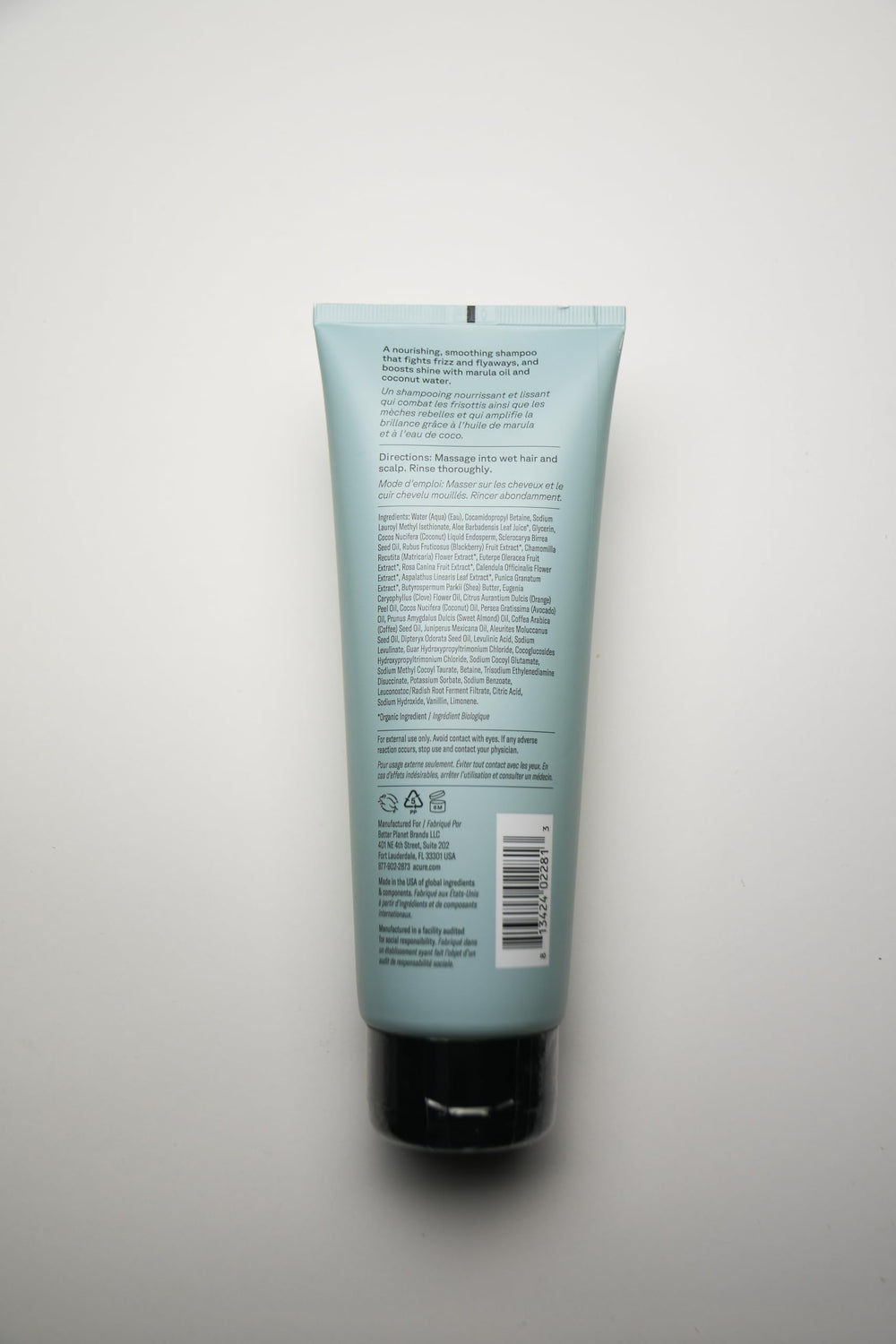 Acure Simply Smoothing set on display for daily hair care.
