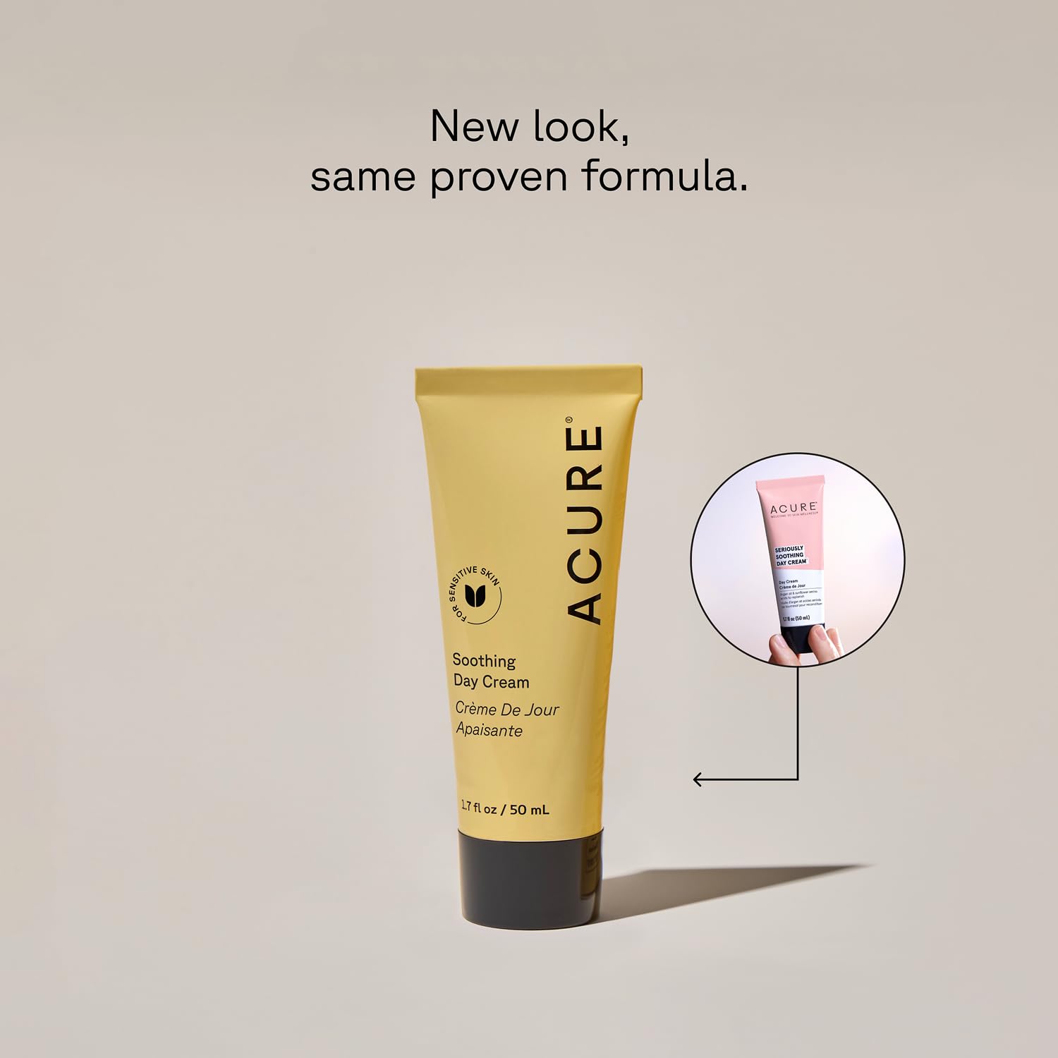 Acure Soothing Day Cream lightweight texture ideal for daily hydration.