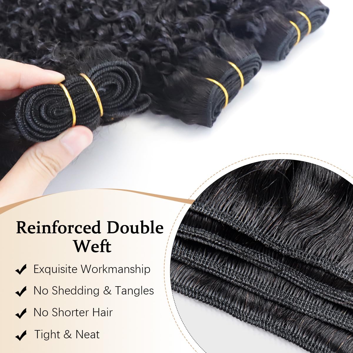Acusoee Burmese curly bundles 18in natural black blend with your hair.