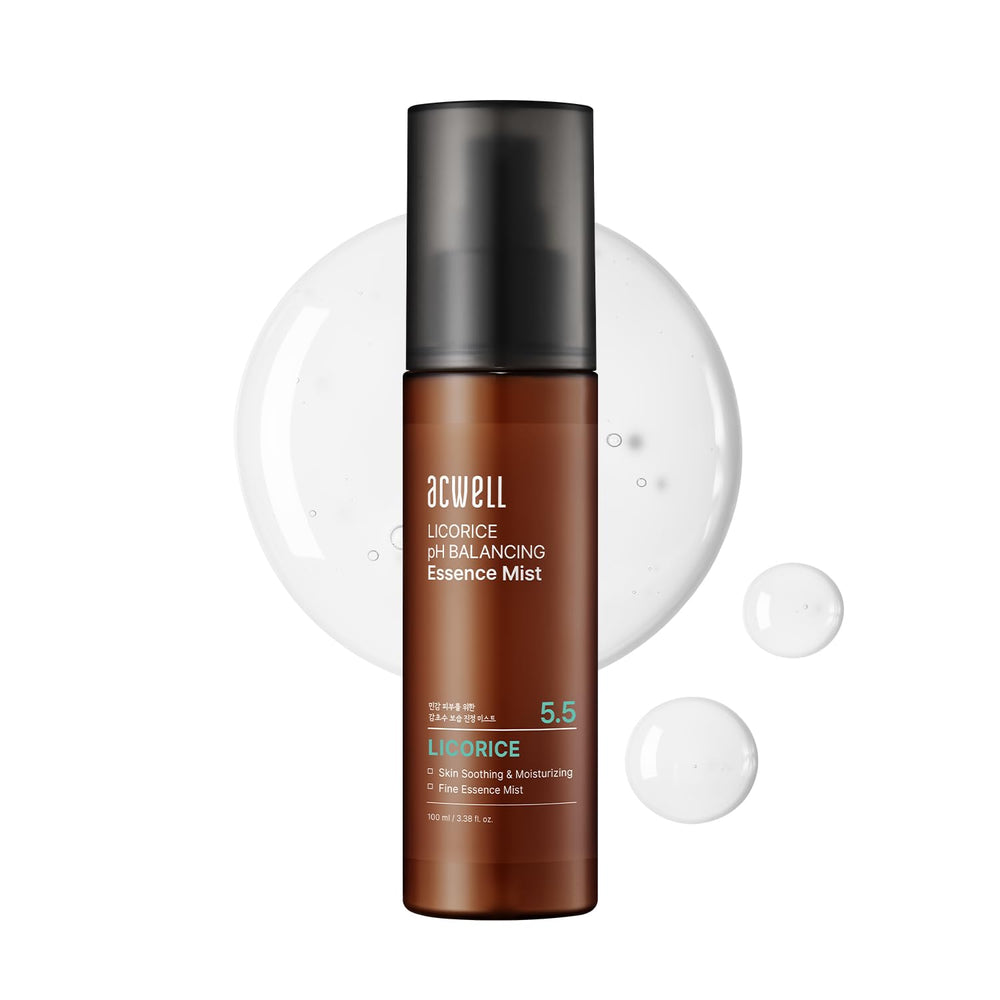 ACWELL Licorice niebla ultrafina para equilibrar el pH y refrescar la piel.