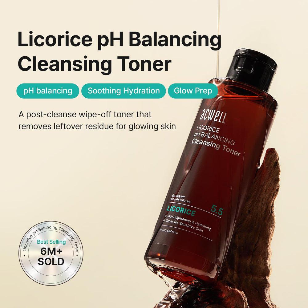 ACWELL Licorice Toner, etiqueta clara y fácil de identificar.