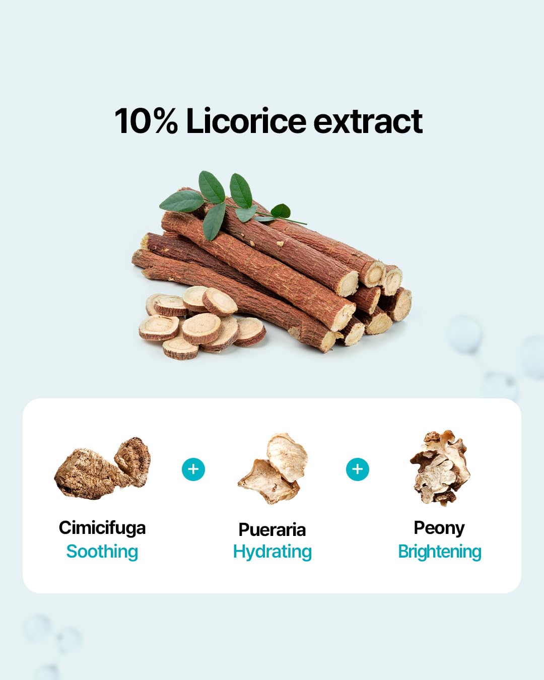 ACWELL Licorice toner ingredients list featuring licorice and hydrating components.