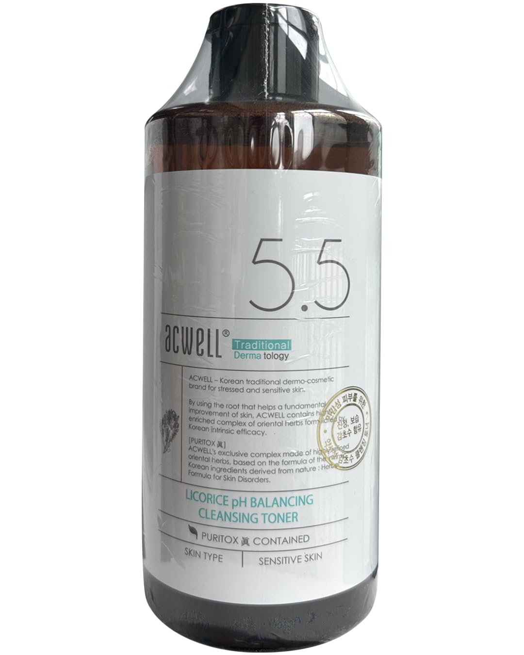 ACWELL Licorice toner tested on sensitive skin.
