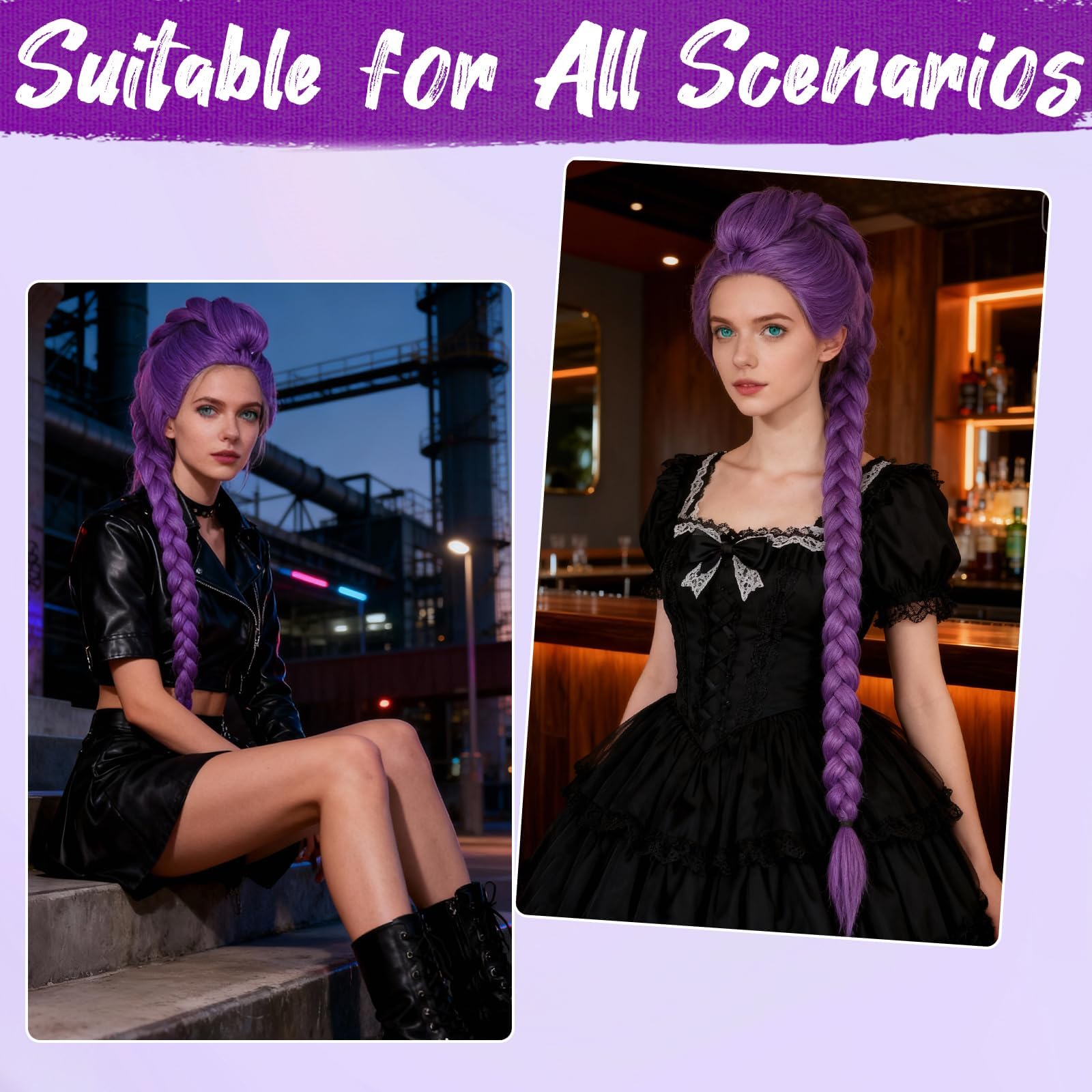 AD ADASTONE 24-inch braid extension delivers dramatic length for stage performances.