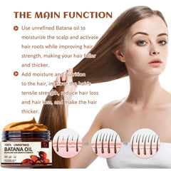 A/D Infinity Batana Oil texture close-up reveals warm amber oil for deep conditioning.