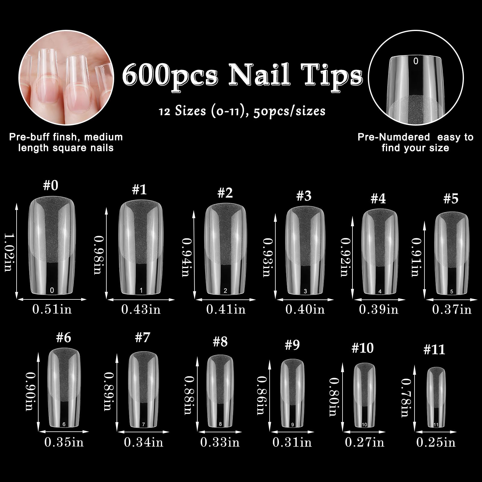 AddFavor clear gel tips create a smooth base for effortless nail art.
