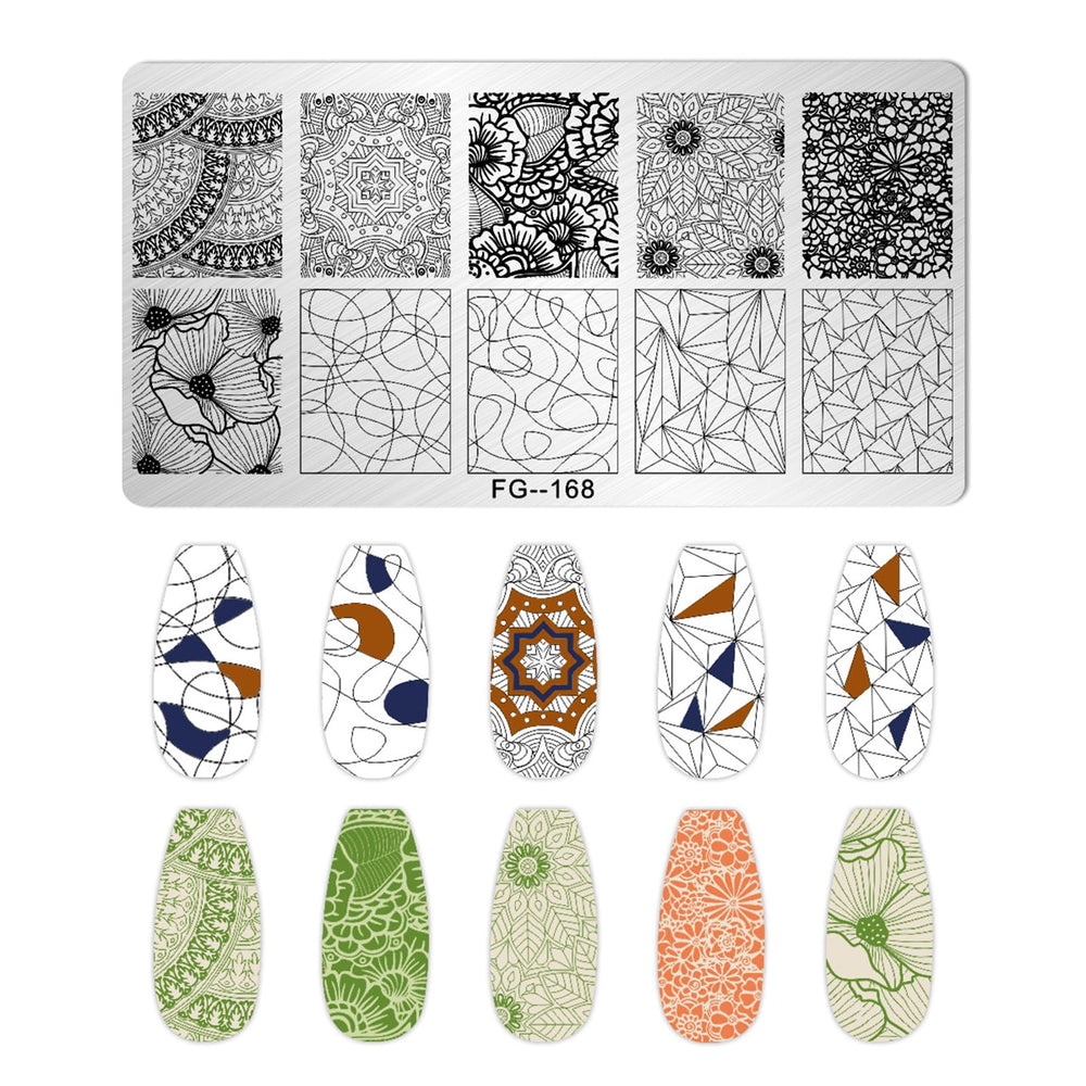 AddFavor nail stamping plate mandala delivers intricate designs for elegant nails.