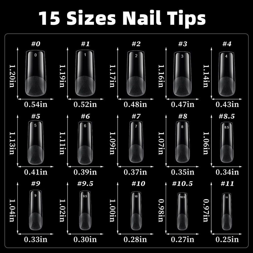 AddFavor no-crease design nail tips stay smooth for reliable gel polish application.