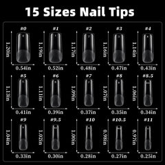 AddFavor no-crease design nail tips stay smooth for reliable gel polish application.