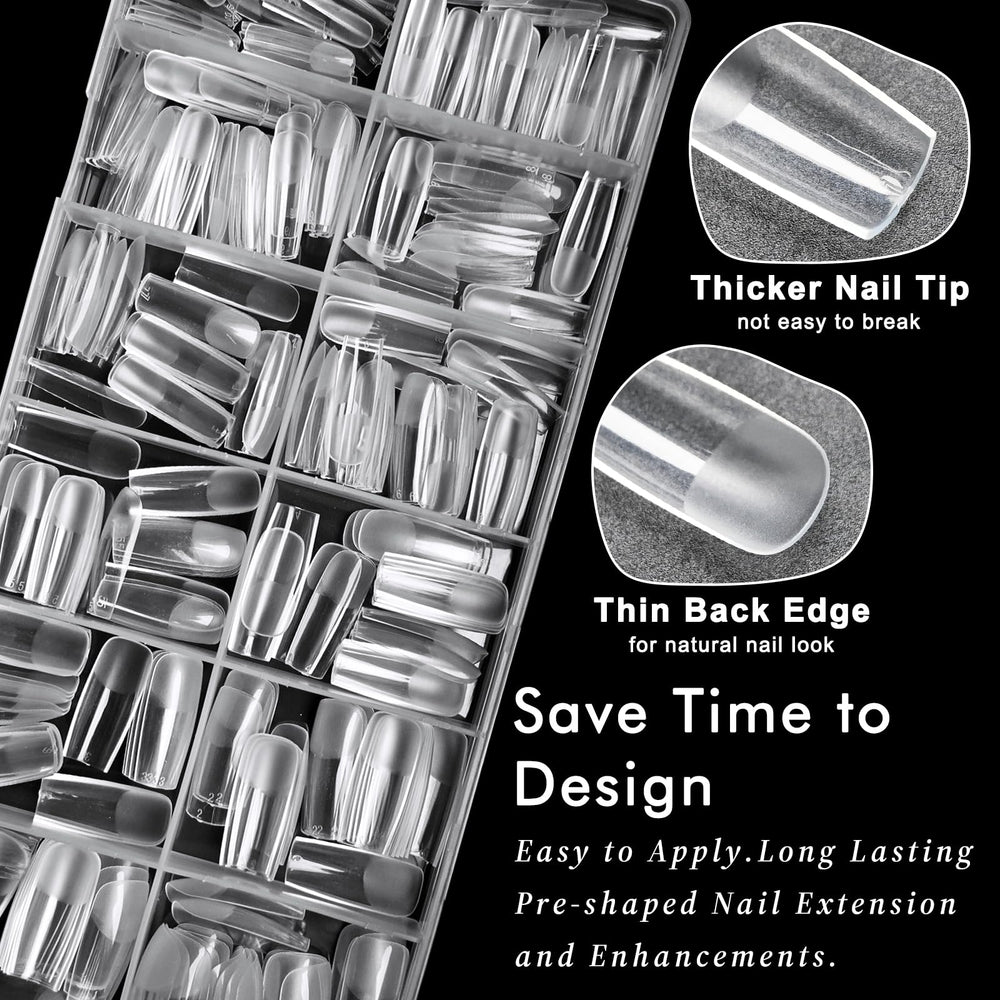 AddFavor premium ABS nail tips are lightweight, durable, and easy to trim.