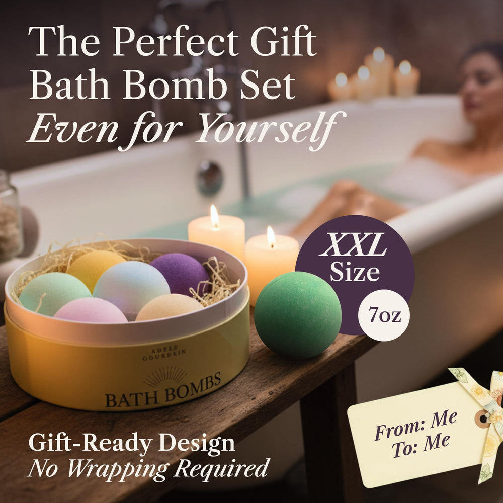 ADELEGOURDAIN bomba de baño 200 g pieza jumbo ideal para baños largos