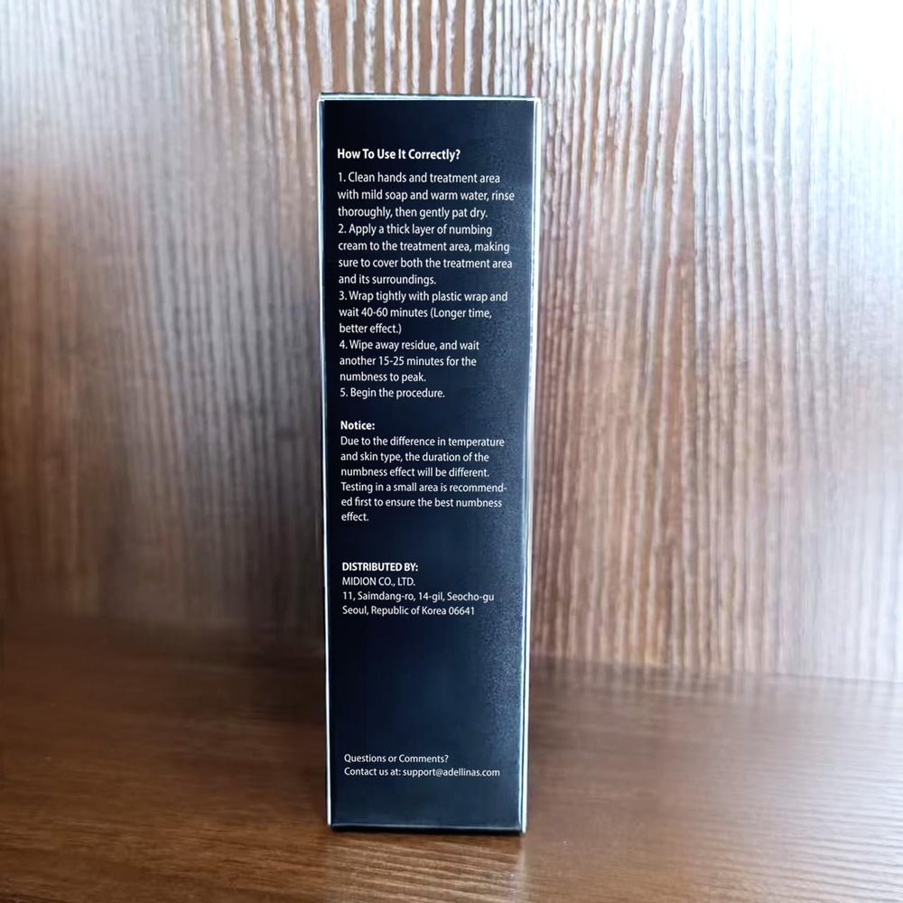 Adellina crema para piel sensible; práctico y suave.