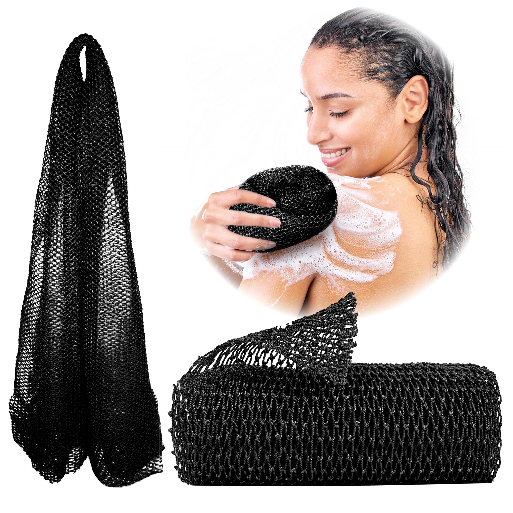 ADETON original African net sponge for thorough daily exfoliation and deep cleansing.