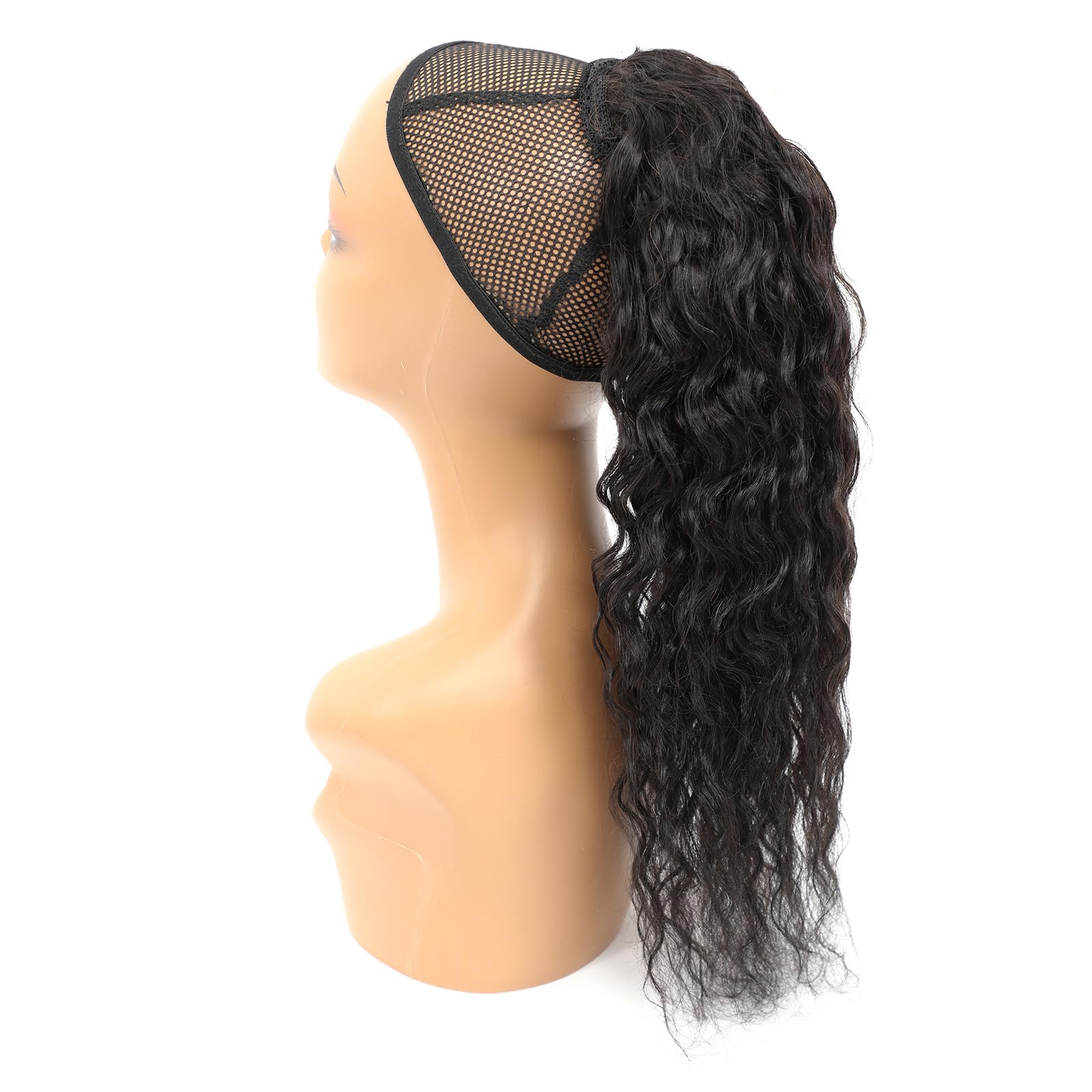 Adette 14in water wave ponytail elevates style for dinners.
