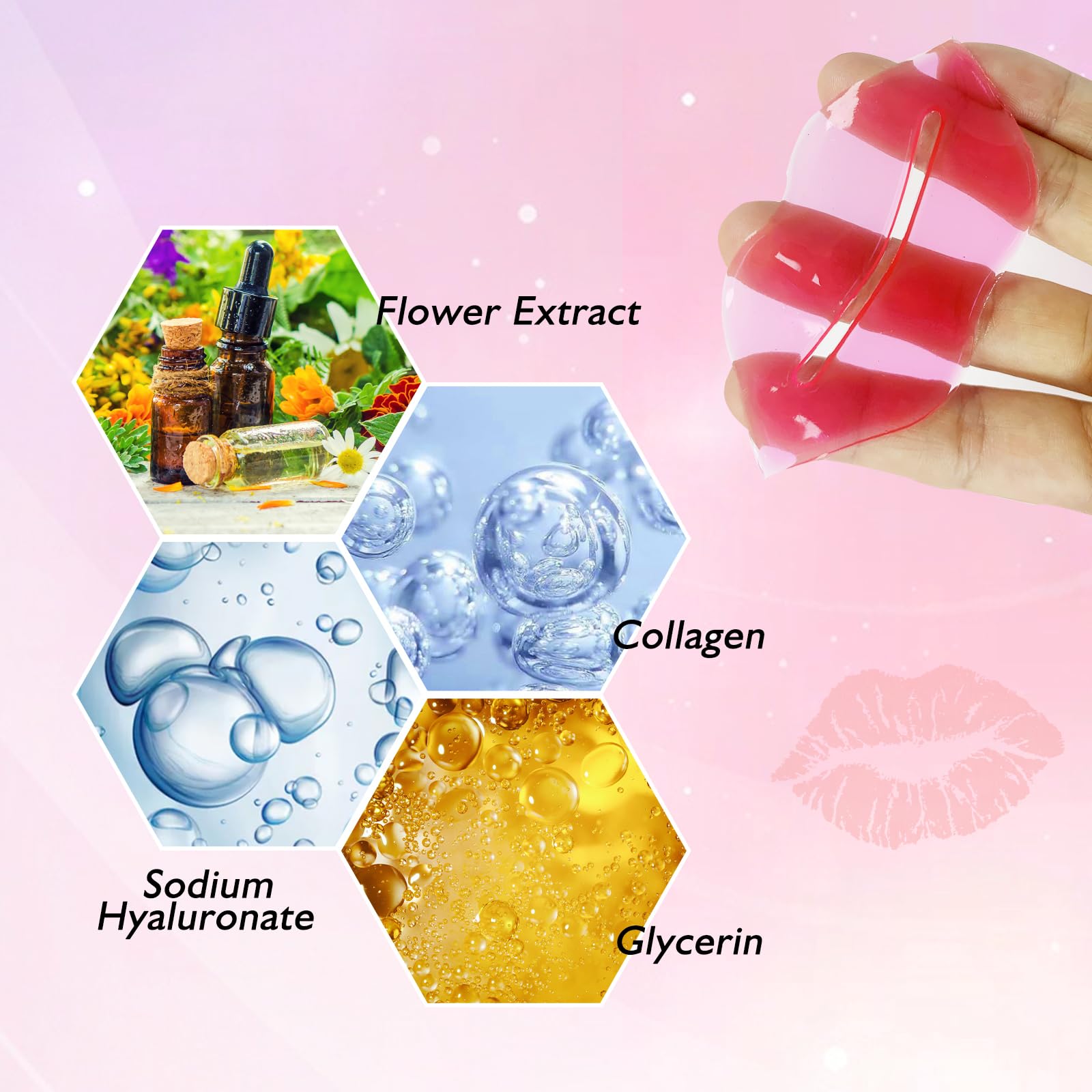 Adofect formula with glycerin and plant extracts for daily lip moisture.